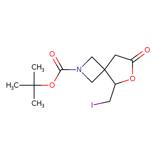 tert-butyl 5-(iodomethyl)-7-oxo-6-oxa-2-azaspiro[3.4]octane-2-carboxylate