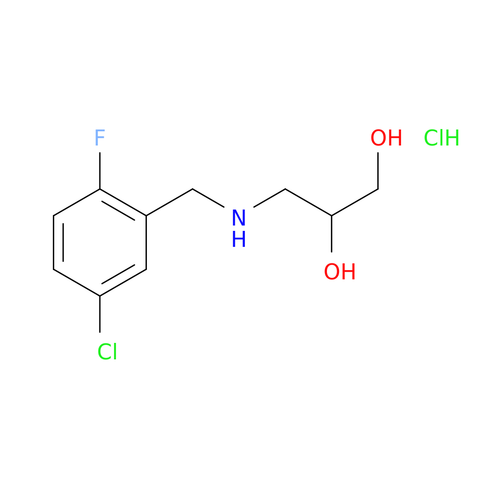 3-{[(5-chloro-2-fluorophenyl)methyl]amino}propane-1,2-diol hydrochloride