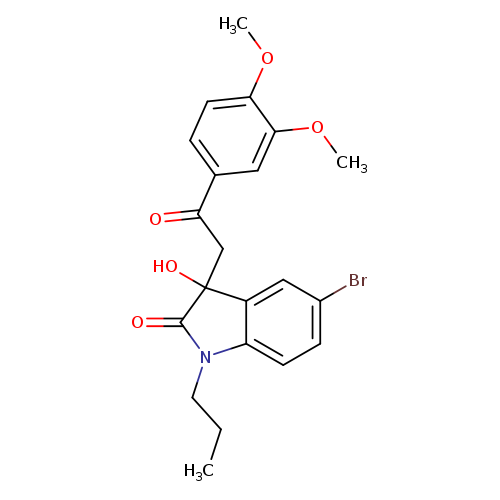 5-bromo-3-[2-(3,4-dimethoxyphenyl)-2-oxoethyl]-3-hydroxy-1-propyl-1,3-dihydro-2H-indol-2-one
