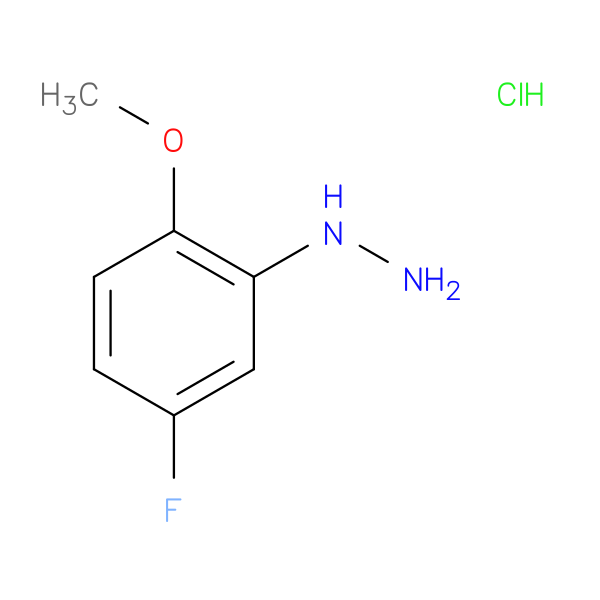 Hydrazine, (5-fluoro-2-methoxyphenyl)-, hydrochloride (1:1)