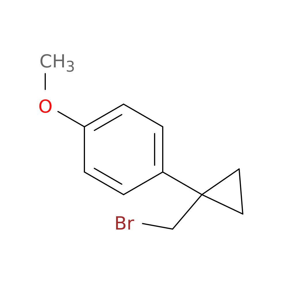 1-[1-(bromomethyl)cyclopropyl]-4-methoxybenzene