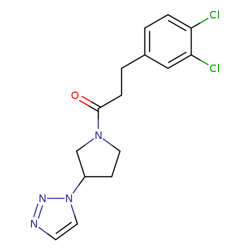 3-(3,4-dichlorophenyl)-1-[3-(1H-1,2,3-triazol-1-yl)pyrrolidin-1-yl]propan-1-one