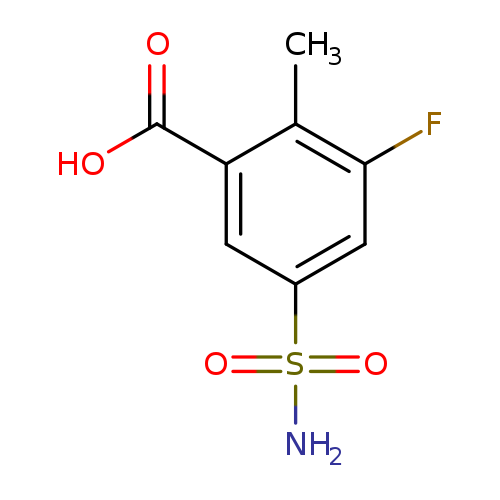 3-fluoro-2-methyl-5-sulfamoylbenzoic acid