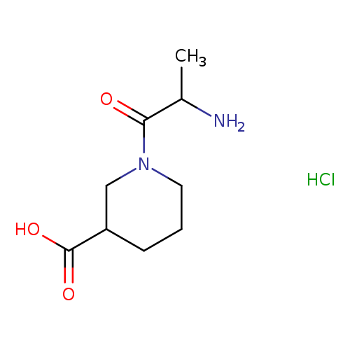 1-(2-aminopropanoyl)piperidine-3-carboxylic acid hydrochloride
