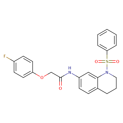 N-[1-(benzenesulfonyl)-1,2,3,4-tetrahydroquinolin-7-yl]-2-(4-fluorophenoxy)acetamide