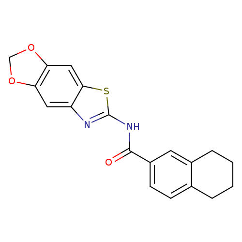 N-{4,6-dioxa-10-thia-12-azatricyclo[7.3.0.0^{3,7}]dodeca-1(9),2,7,11-tetraen-11-yl}-5,6,7,8-tetrahydronaphthalene-2-carboxamide