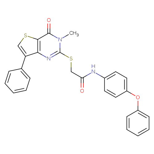 2-({3-methyl-4-oxo-7-phenyl-3H,4H-thieno[3,2-d]pyrimidin-2-yl}sulfanyl)-N-(4-phenoxyphenyl)acetamide