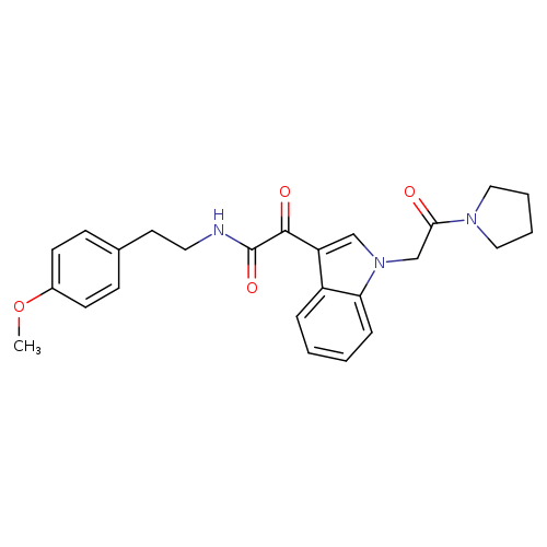 N-[2-(4-methoxyphenyl)ethyl]-2-oxo-2-{1-[2-oxo-2-(pyrrolidin-1-yl)ethyl]-1H-indol-3-yl}acetamide