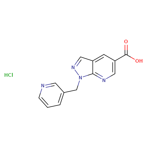1-[(pyridin-3-yl)methyl]-1H-pyrazolo[3,4-b]pyridine-5-carboxylicacidhydrochloride