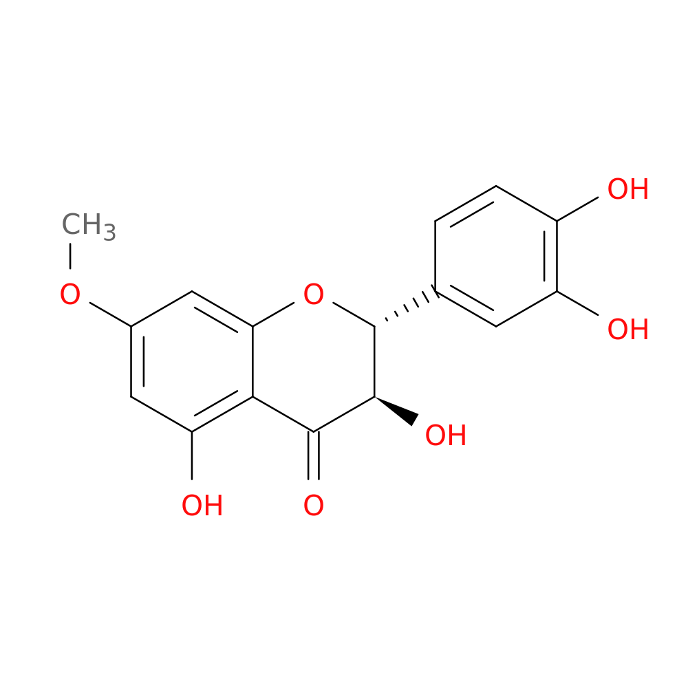 (2R,3R)-2-(3,4-Dihydroxyphenyl)-3,5-dihydroxy-7-methoxychroman-4-one