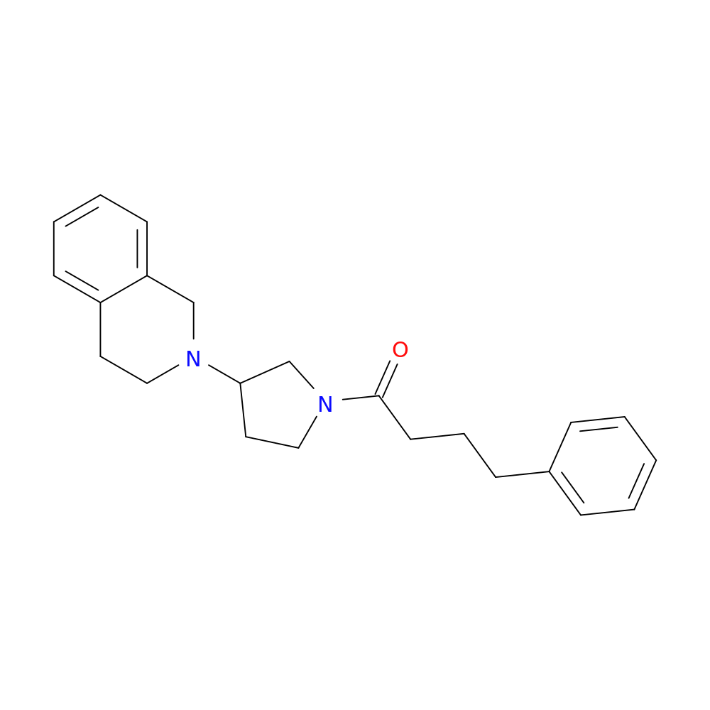 4-phenyl-1-[3-(1,2,3,4-tetrahydroisoquinolin-2-yl)pyrrolidin-1-yl]butan-1-one
