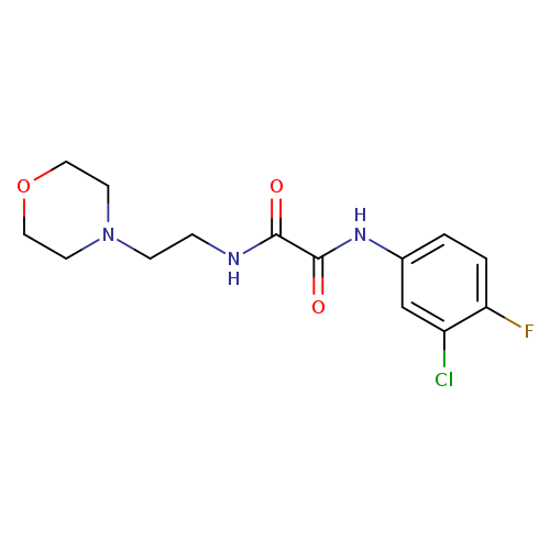 N-(3-chloro-4-fluorophenyl)-N'-[2-(morpholin-4-yl)ethyl]ethanediamide