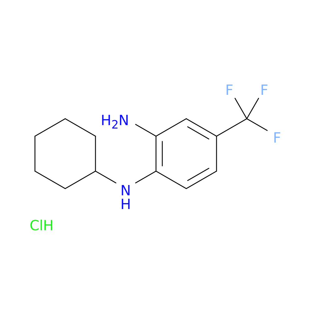 N1-cyclohexyl-4-(trifluoromethyl)benzene-1,2-diamine hydrochloride