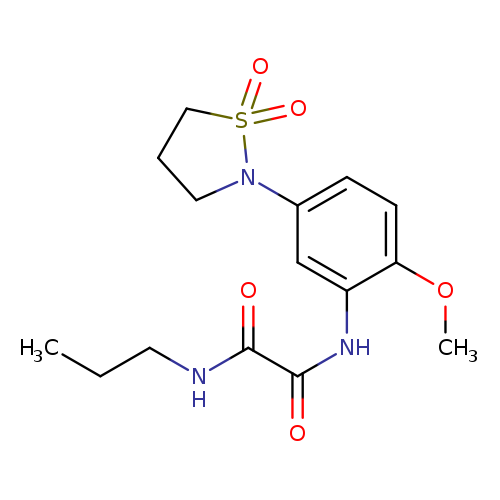 N'-[5-(1,1-dioxo-1lambda6,2-thiazolidin-2-yl)-2-methoxyphenyl]-N-propylethanediamide