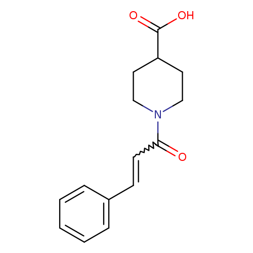 1-(3-phenylprop-2-enoyl)piperidine-4-carboxylic acid