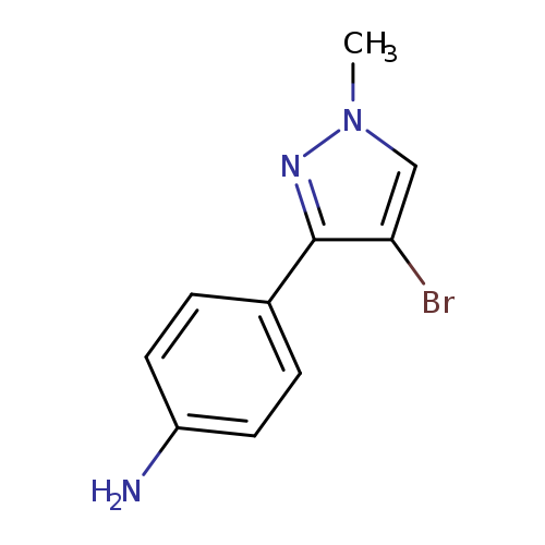 Benzenamine, 4-(4-bromo-1-methyl-1H-pyrazol-3-yl)-