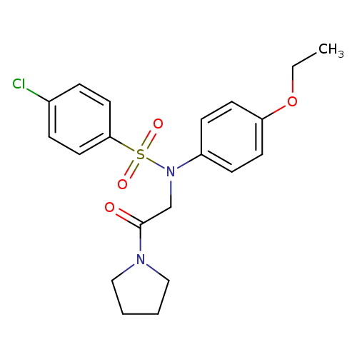 4-chloro-N-(4-ethoxyphenyl)-N-[2-oxo-2-(pyrrolidin-1-yl)ethyl]benzene-1-sulfonamide