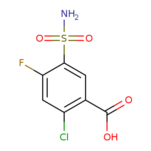 2-Chloro-4-fluoro-5-sulfamoylbenzoic acid