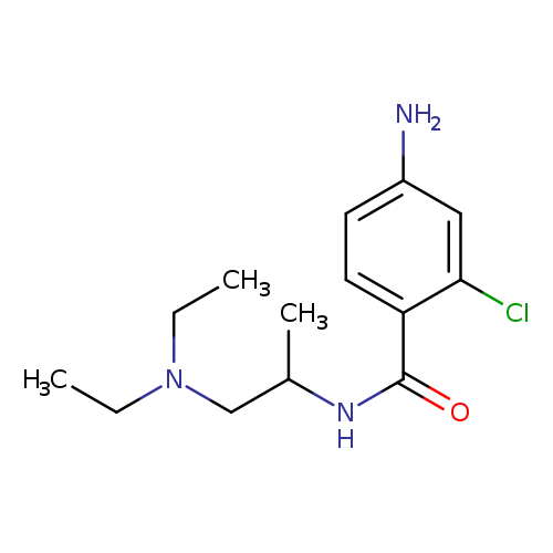 4-amino-2-chloro-N-[1-(diethylamino)propan-2-yl]benzamide