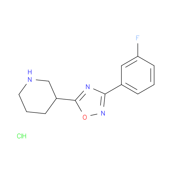 3-[3-(3-fluorophenyl)-1,2,4-oxadiazol-5-yl]piperidine hydrochloride