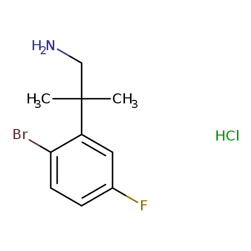 2-(2-bromo-5-fluorophenyl)-2-methylpropan-1-amine hydrochloride