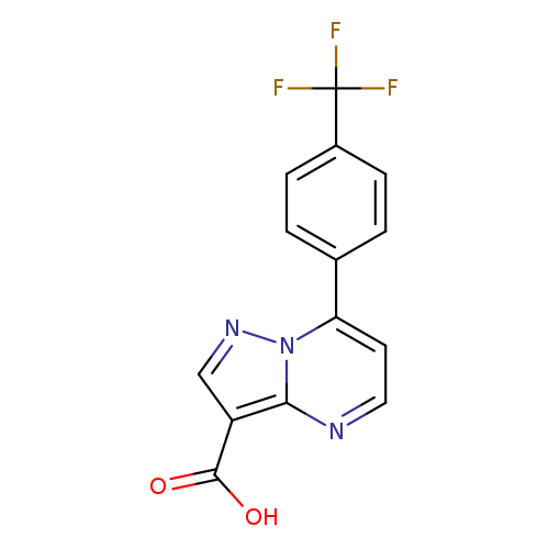 7-[4-(trifluoromethyl)phenyl]pyrazolo[1,5-a]pyrimidine-3-carboxylic acid