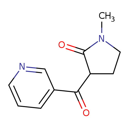 2-Pyrrolidinone, 1-methyl-3-(3-pyridinylcarbonyl)-