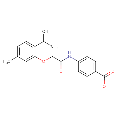 4-{[(2-isopropyl-5-methylphenoxy)acetyl]amino}benzoic acid