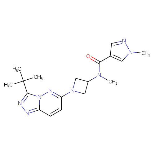 N-(1-{3-tert-butyl-[1,2,4]triazolo[4,3-b]pyridazin-6-yl}azetidin-3-yl)-N,1-dimethyl-1H-pyrazole-4-carboxamide