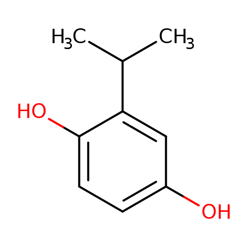 1,4-Benzenediol, 2-(1-methylethyl)-