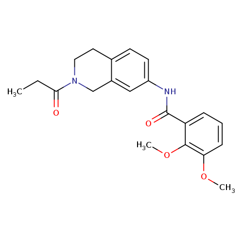 2,3-dimethoxy-N-(2-propanoyl-1,2,3,4-tetrahydroisoquinolin-7-yl)benzamide