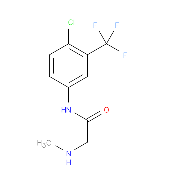 N-[4-chloro-3-(trifluoromethyl)phenyl]-2-(methylamino)acetamide