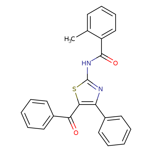 N-(5-benzoyl-4-phenyl-1,3-thiazol-2-yl)-2-methylbenzamide
