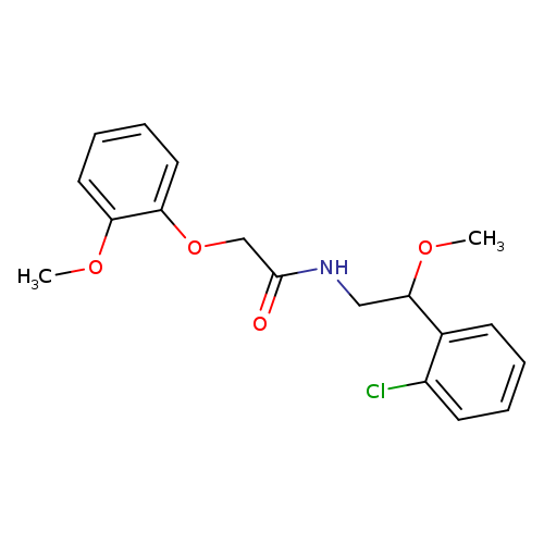 N-[2-(2-chlorophenyl)-2-methoxyethyl]-2-(2-methoxyphenoxy)acetamide