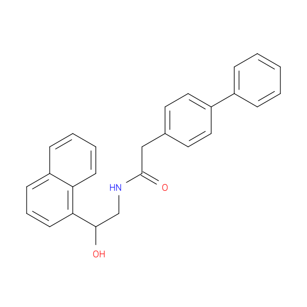 2-{[1,1'-biphenyl]-4-yl}-N-[2-hydroxy-2-(naphthalen-1-yl)ethyl]acetamide