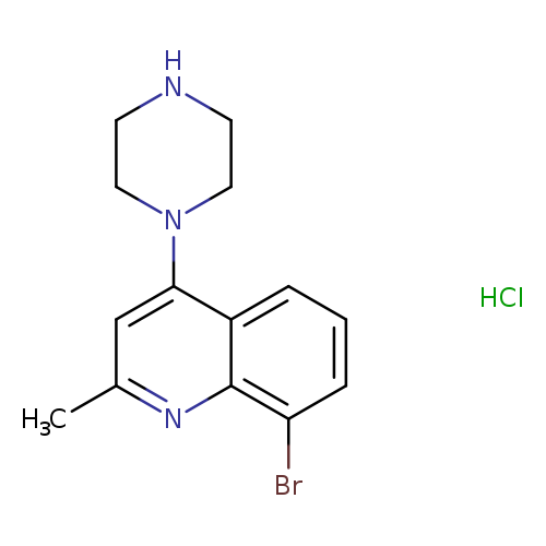 8-Bromo-2-methyl-4-(piperazin-1-yl)quinoline hydrochloride