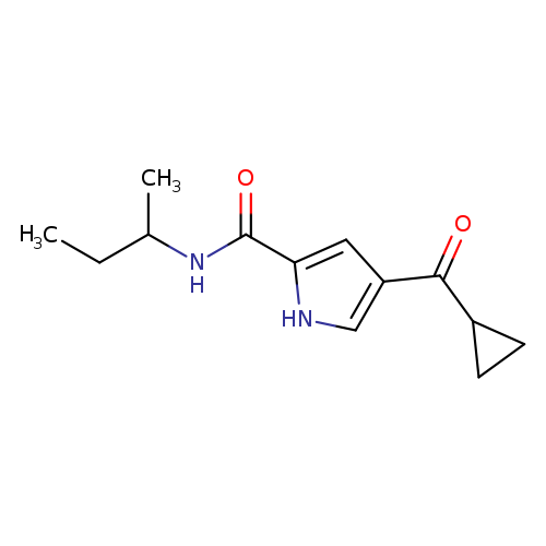 N-(butan-2-yl)-4-cyclopropanecarbonyl-1H-pyrrole-2-carboxamide
