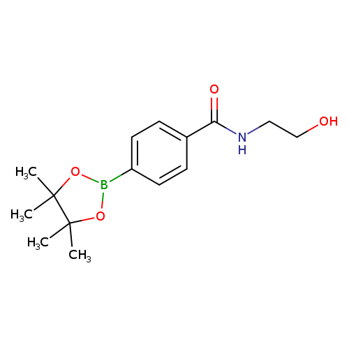 4-(2-Hydroxyethylcarbamoyl)phenylboronic acid, pinacol ester