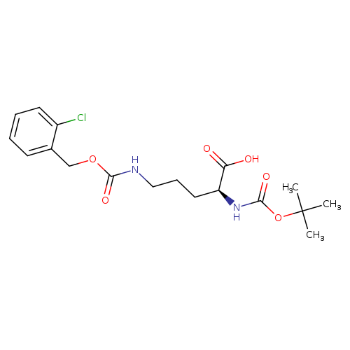L-ORNITHINE,N5-[[(2-CHLOROPHENYL)METHOXY]CARBONYL]-N2-[(1,1-DIMETHYLETHOXY)CARBONYL]-
