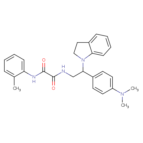 N'-[2-(2,3-dihydro-1H-indol-1-yl)-2-[4-(dimethylamino)phenyl]ethyl]-N-(2-methylphenyl)ethanediamide