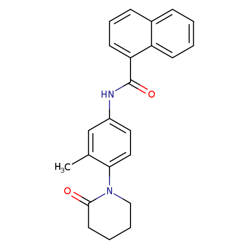 N-[3-methyl-4-(2-oxopiperidin-1-yl)phenyl]naphthalene-1-carboxamide