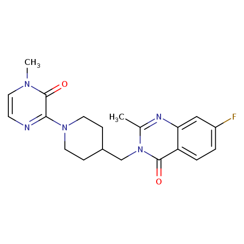 7-fluoro-2-methyl-3-{[1-(4-methyl-3-oxo-3,4-dihydropyrazin-2-yl)piperidin-4-yl]methyl}-3,4-dihydroquinazolin-4-one