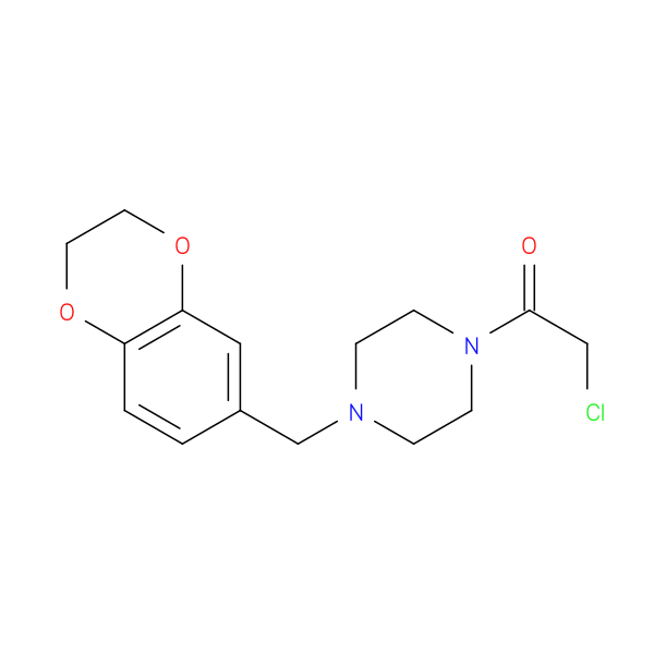 2-chloro-1-{4-[(2,3-dihydro-1,4-benzodioxin-6-yl)methyl]piperazin-1-yl}ethan-1-one