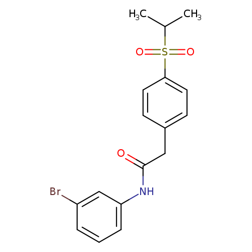 N-(3-bromophenyl)-2-[4-(propane-2-sulfonyl)phenyl]acetamide