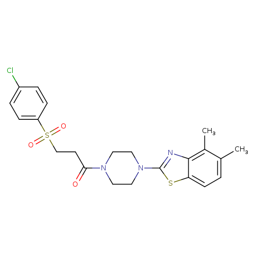 3-(4-chlorobenzenesulfonyl)-1-[4-(4,5-dimethyl-1,3-benzothiazol-2-yl)piperazin-1-yl]propan-1-one
