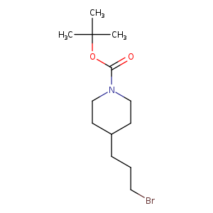 1-Piperidinecarboxylic acid, 4-(3-bromopropyl)-, 1,1-dimethylethyl ester