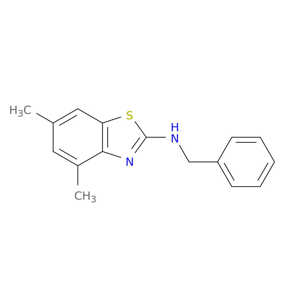 N-benzyl-4,6-dimethyl-1,3-benzothiazol-2-amine