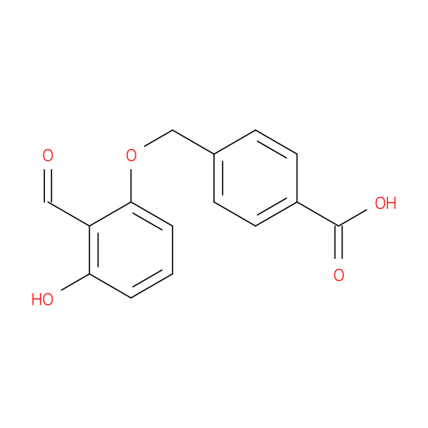 4-((2-Formyl-3-hydroxyphenoxy)methyl)benzoic acid