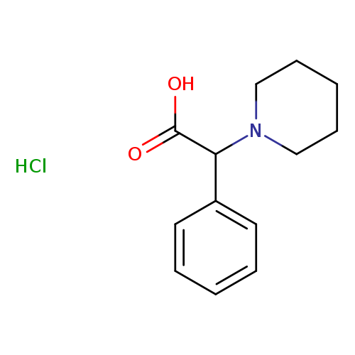 2-Phenyl-2-(piperidin-1-yl)acetic acid hydrochloride