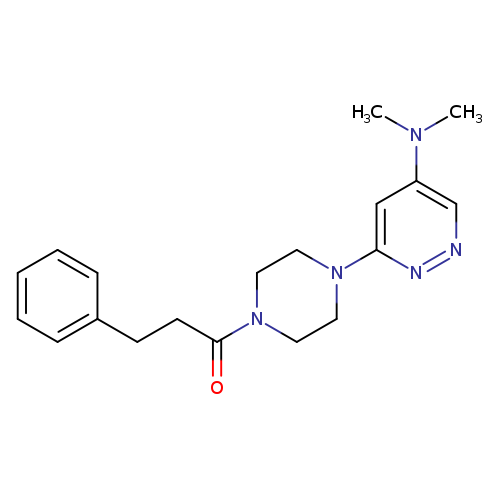 1-{4-[5-(dimethylamino)pyridazin-3-yl]piperazin-1-yl}-3-phenylpropan-1-one